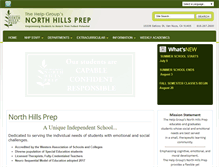 Tablet Screenshot of northhillsprep.com
